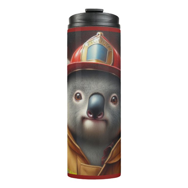Koala Firefighter Thermal Tumbler (Front)