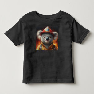 Koala Firefighter Toddler T-Shirt