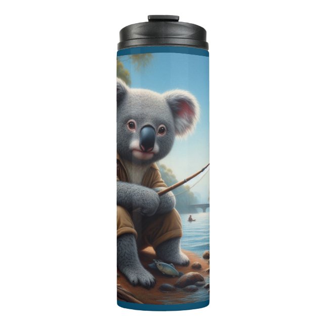 Koala Fishing Thermal Tumbler (Front)