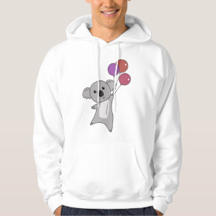 Koala Flies With Balloons Sweet Animals kids Hoodie