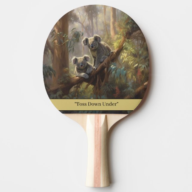 Koala Forest Dreams, custom  Ping Pong Paddle (Front)