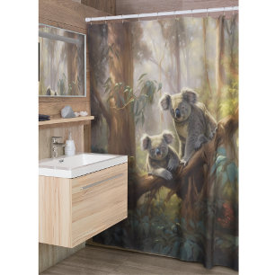Koala Forest Dreams Shower Curtain