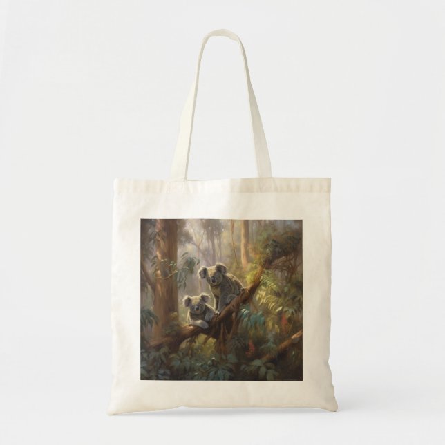 Koala Forest Dreams Tote Bag (Front)