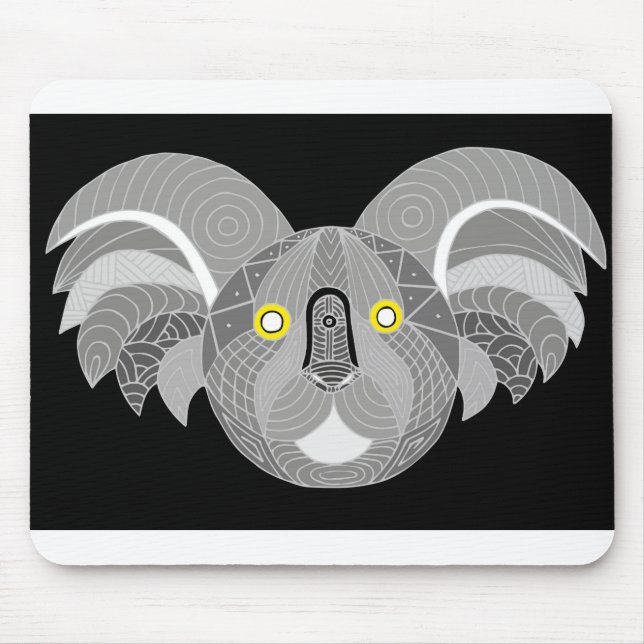 Koala Genuine Aboriginal Art Mouse Pad (Front)