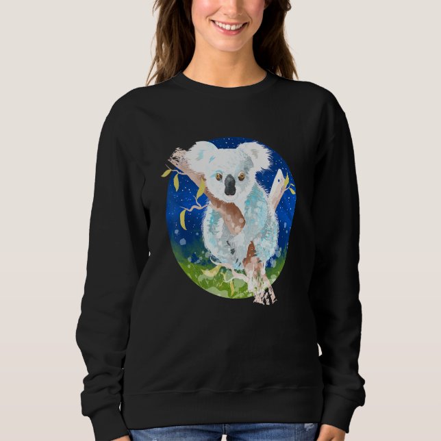 Koala Graphic Women Koala Sweatshirt (Front)