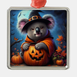 Koala Halloween Costume Metal Tree Decoration