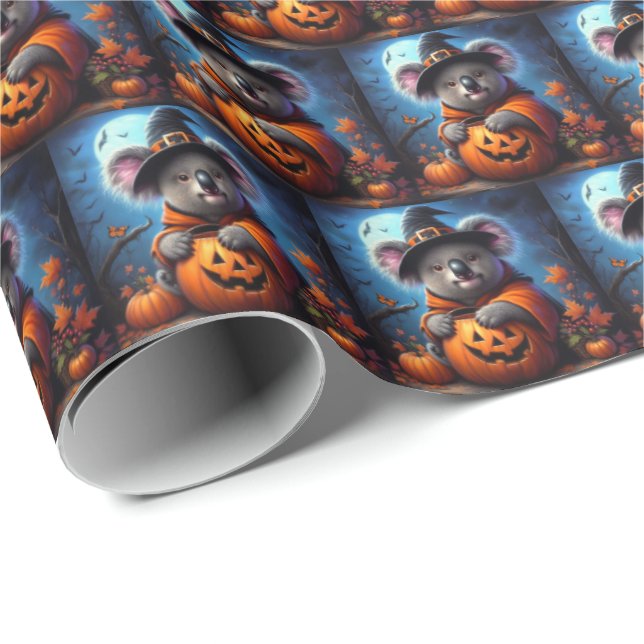 Koala Halloween Costume Wrapping Paper (Roll Corner)