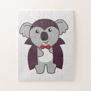 Koala Halloween Cute Devil Kids Vampire Costume Ji Jigsaw Puzzle
