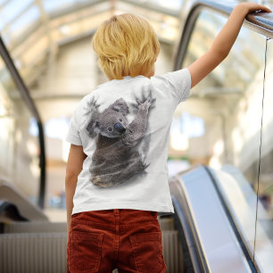 Koala Hang On Back Cute Bear Australia Animal Baby T-Shirt