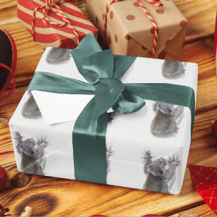 Koala Hang On Back Cute Bear Australia Animal Wrapping Paper