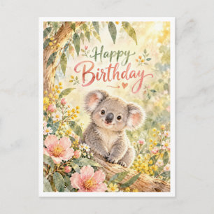 Koala Happy Birthday Card