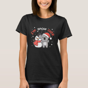Koala I'm Snow Cute Snowman Snow Pun T-Shirt