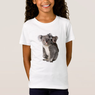 Koala image for Girls-T-Shirt-White T-Shirt