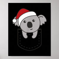 Koala In Cket Christmas Cute Koala In Breast Cket 