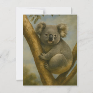 Koala in Quiet Light Postcard