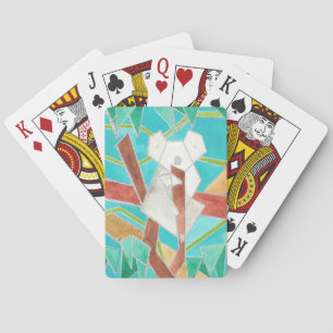 Koala in Tree Original Abstract Art Playing Cards