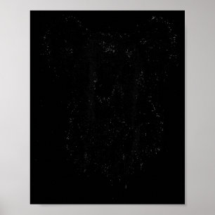 Koala Ink Art Australian Wildlife Rtrait Nge Koala Poster