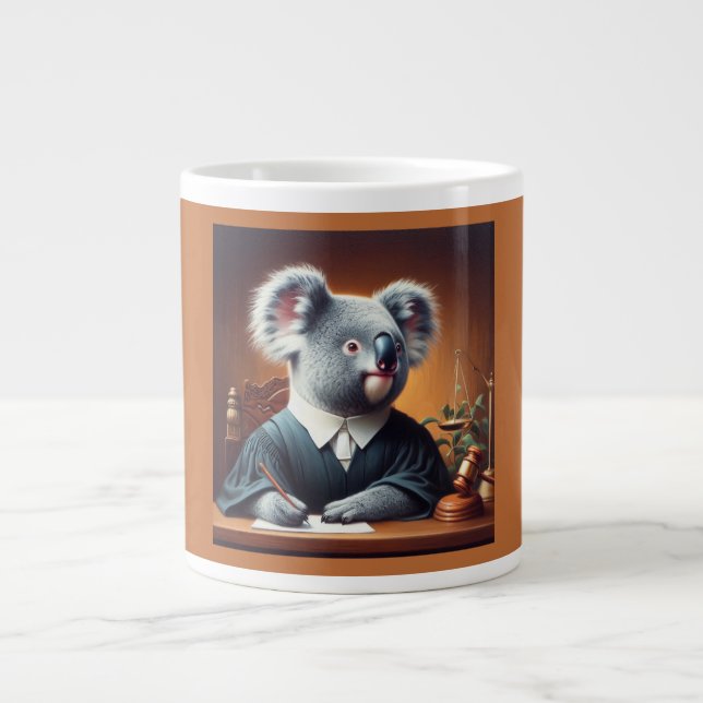 Koala Judge Large Coffee Mug (Front)