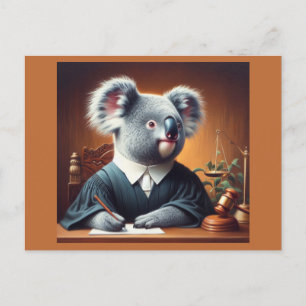 Koala Judge Postcard