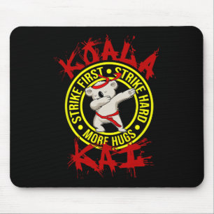 Koala Kai Funny Karate Ninja Dojo Koala Hug More A Mouse Pad
