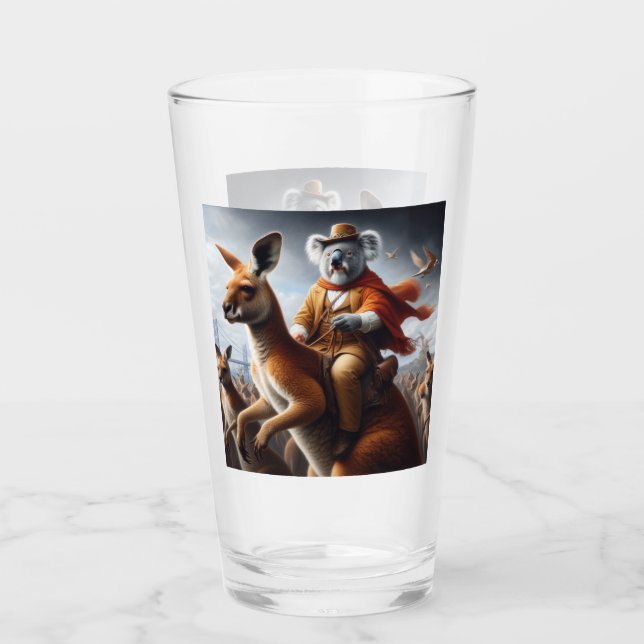 Koala Kangaroo Rider Glass (Front)