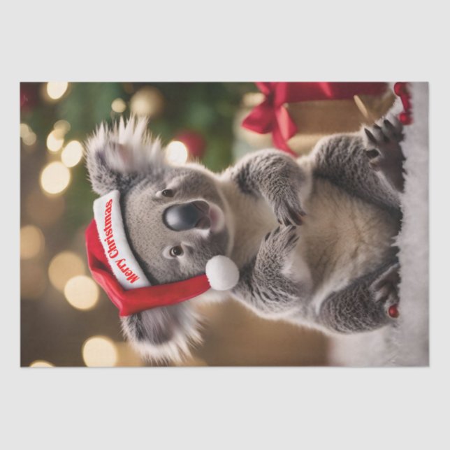 "Koala Kris Kringle: Christmas Down Under" Tissue Paper (Front)