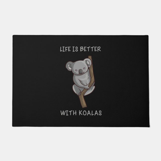 Koala - Life Is Better With Koalas Doormat (Front)