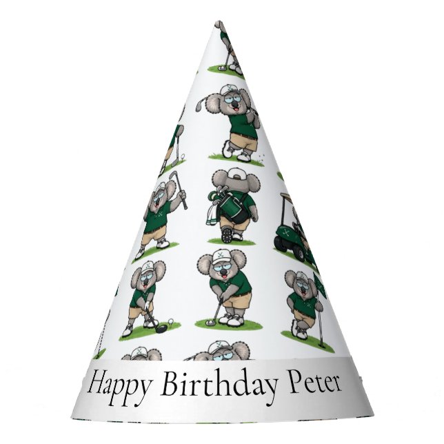 Koala little Aussie superstar! Party Hat (Front)