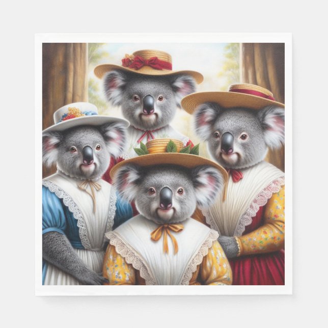 Koala Little Women Napkin (Front)