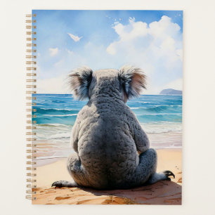 Koala looking at the ocean planner