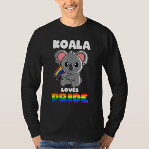 Koala loves Pride Gay Pride Rainbow Koala Equality T-Shirt