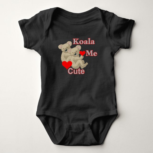 Koala Me Cute Baby Bodysuit (Front)