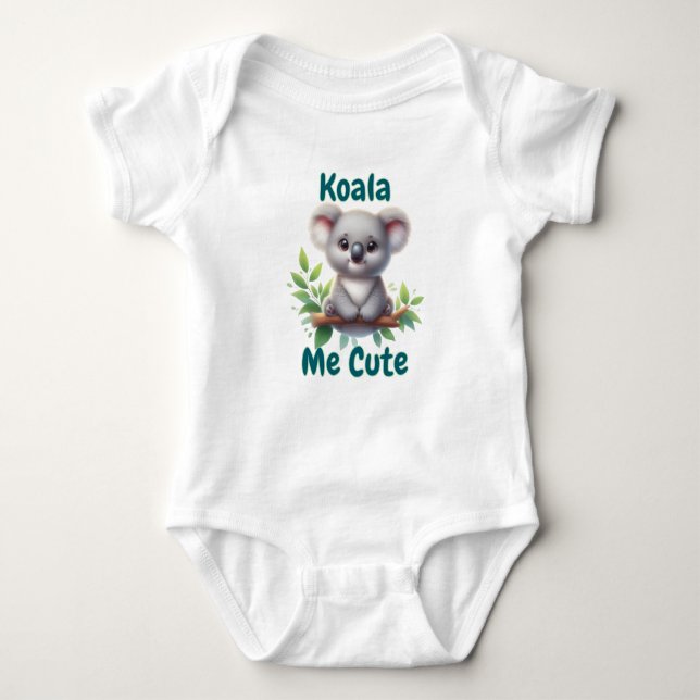 Koala Me Cute  Baby Bodysuit (Front)