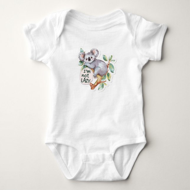 Koala Message Baby Bodysuit (Front)