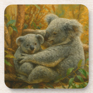 Koala Mother and Joey in Autumn Canopy Coaster