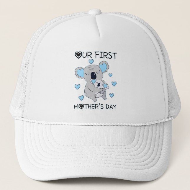 koala Mother's Day Happy Mothers Day Gift For Mum Trucker Hat (Front)