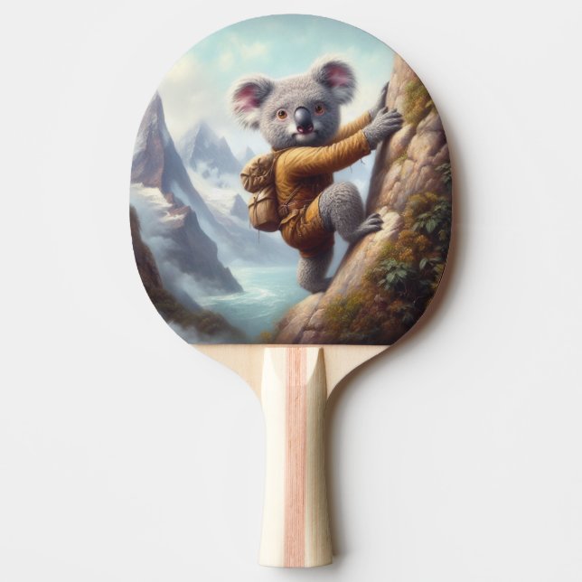 Koala Mountain Climbing Ping Pong Paddle (Front)