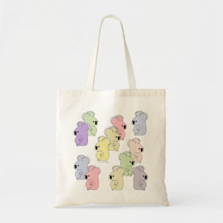 koala multicolor tote bag