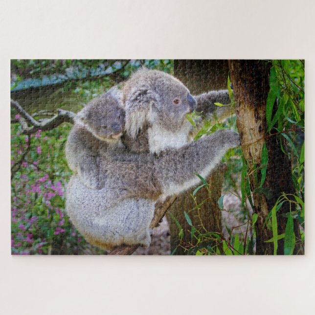 Koala mum and son jigsaw puzzle (Horizontal)