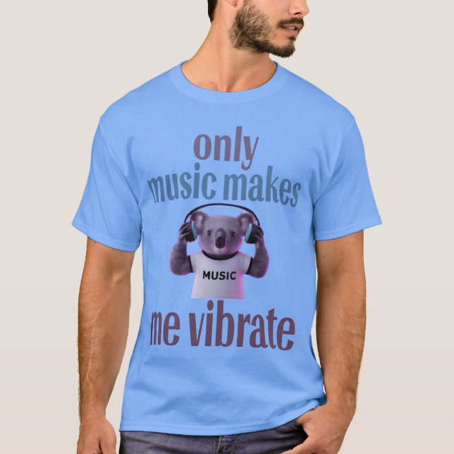 koala music retro T-Shirt (Front)