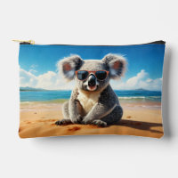 Koala on a sandy beach