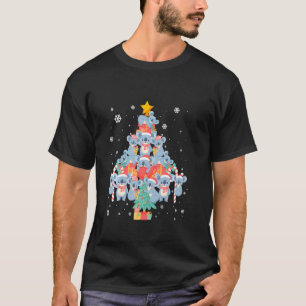 Koala Ornament Decoration Christmas Tree Santa Hat T-Shirt