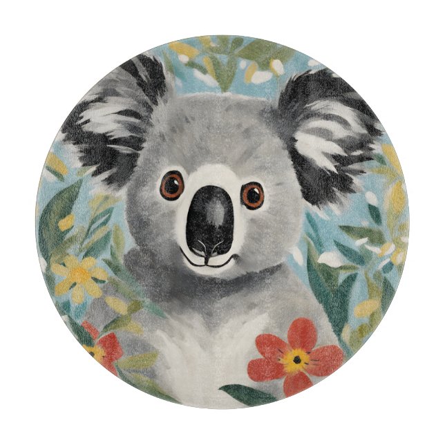 Koala Painting Cutting Board (Front)