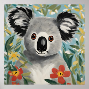 Koala Painting Poster