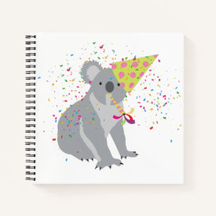 Koala Partying - Animals Having a Party Notebook