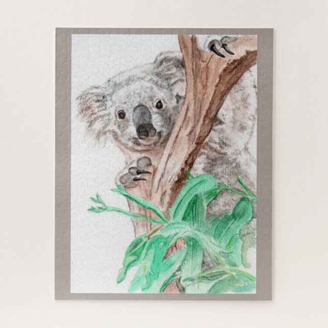 Koala, Peek-a-Boo Jigsaw Puzzle (Vertical)
