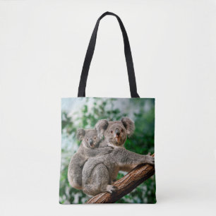 Koala, phascolarctos cinereus, Female carrying You Tote Bag