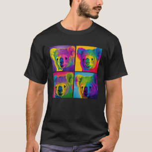 Koala Pop Illustration Colorful Animal Women Men T-Shirt