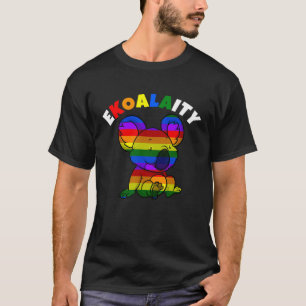Koala Rainbow Flag Gay Pride E-Koala-Ity Funny T-Shirt