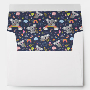 Koala Rainbow Love Pattern Envelope